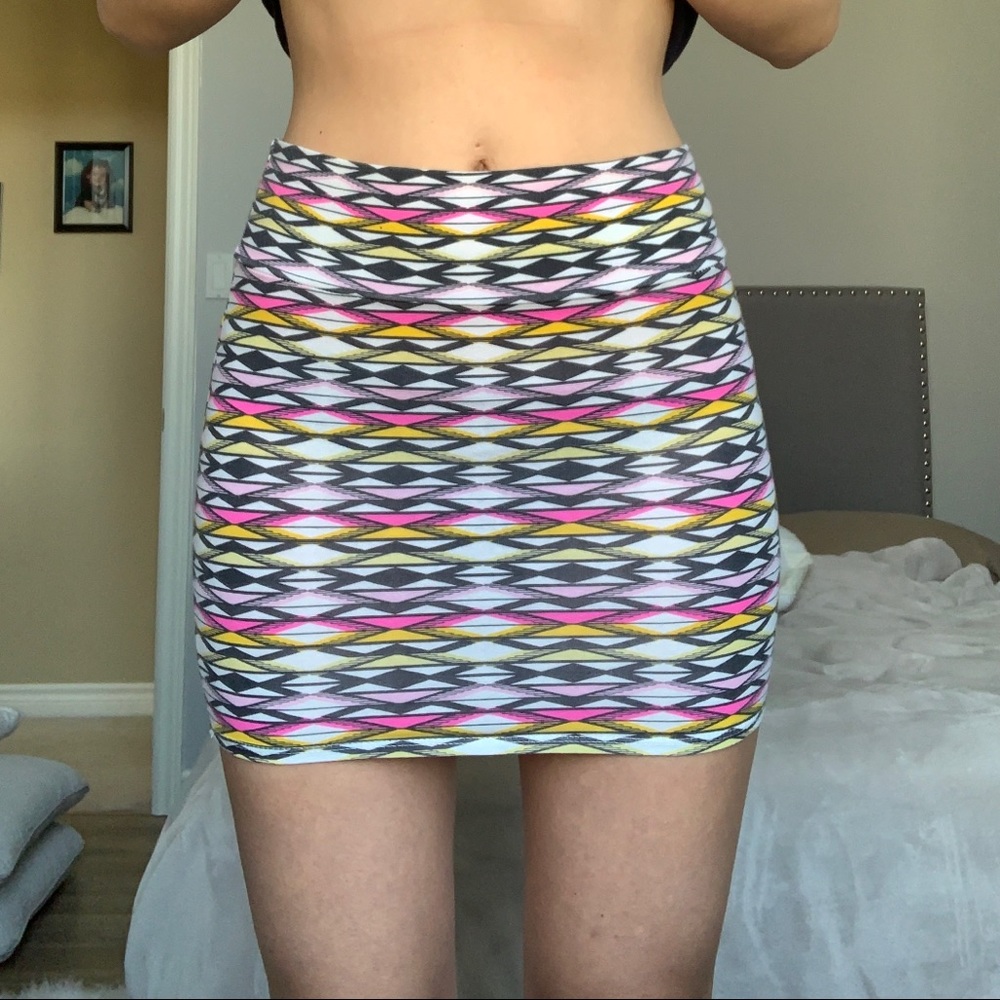 Charlotte Russe Aztec Mini Skirt